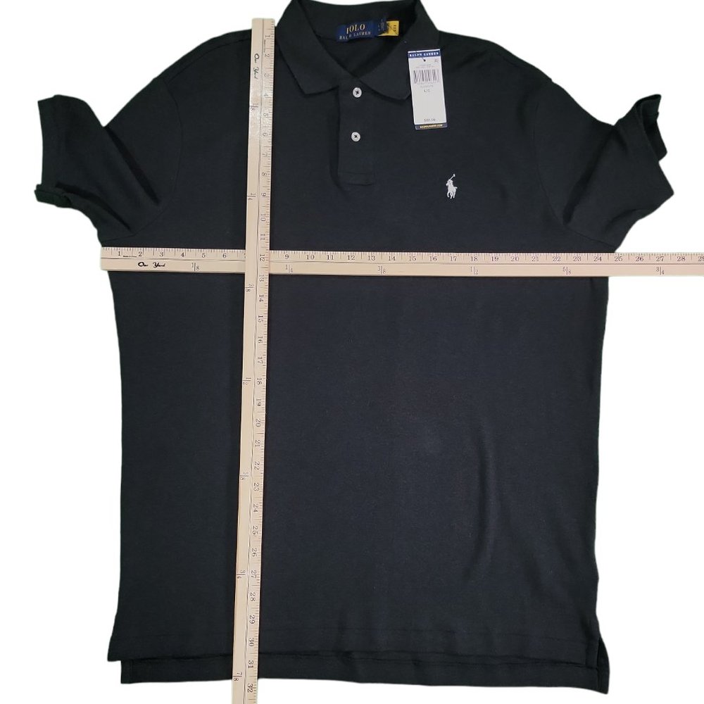 Polo Ralph Lauren Mens Black Cotton Short Sleeves Sz L/G - Picture 5 of 5